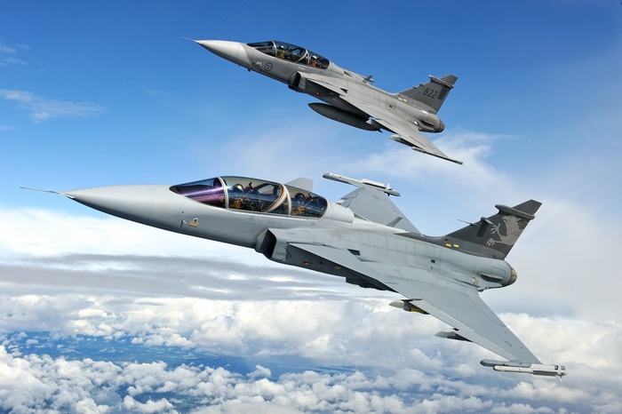 Gripen fighters at NATO Tiger Meet&nbsp;2023