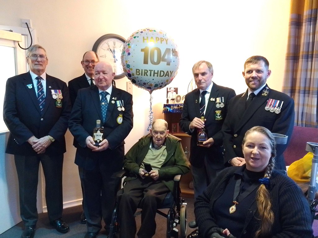 WW2 sailor George completes his medal collection 104th birthday